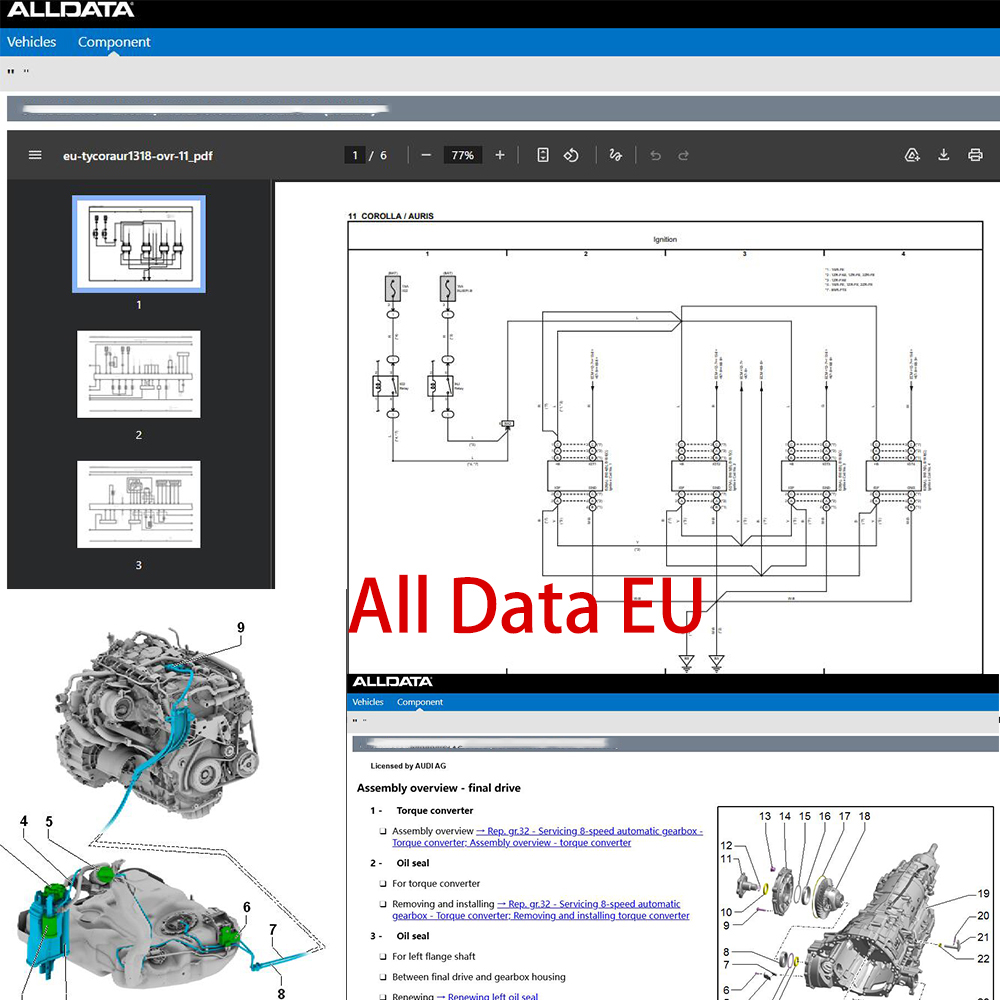 Oprogramowanie Alldata Online  – Workshop Tools Diagram recenzja i cena