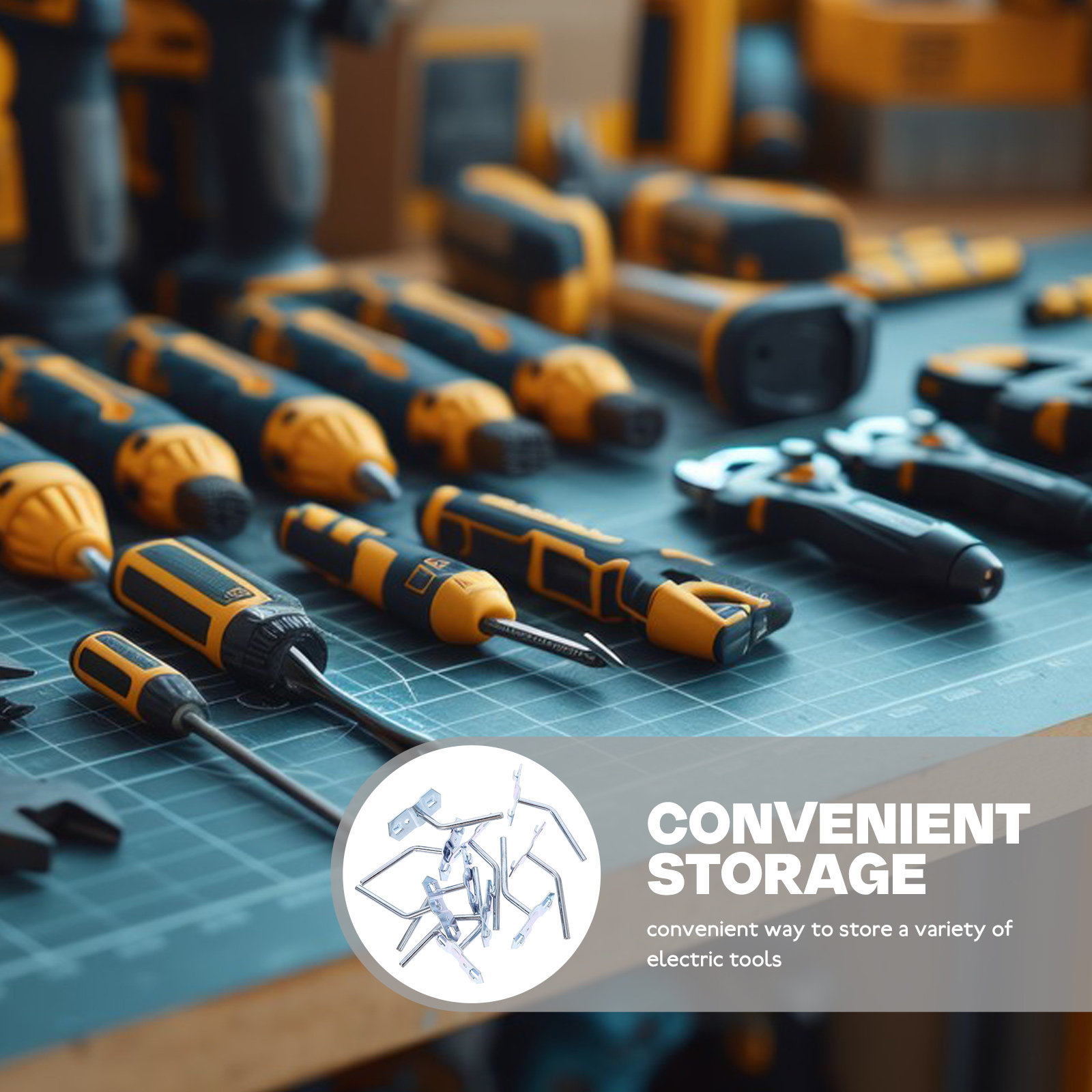 10 sztuk wytrzymałych haczyków – Workshop Tools Organizer recenzja i cena